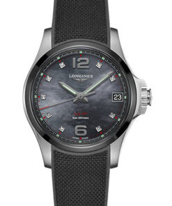 Đồng Hồ Longines L3.319.4.88.9 - Conquest V.H.P. 36 mm - Steel And Ceramic - Rubber StrapĐồng Hồ Longines L3.319.4.88.9 - Conquest V.H.P. 36 mm - Steel And Ceramic - Rubber Strap