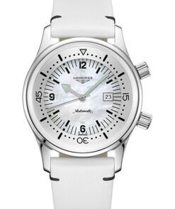 Đồng Hồ Longines L3.374.4.80.0 - Legend Diver Watch 36 mm - Steel - Leather StrapĐồng Hồ Longines L3.374.4.80.0 - Legend Diver Watch 36 mm - Steel - Leather Strap