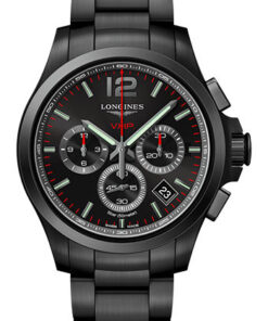 Đồng Hồ Longines L3.717.2.56.6 - Conquest V.H.P. 42 mm - Black PVD - BraceletĐồng Hồ Longines L3.717.2.56.6 - Conquest V.H.P. 42 mm - Black PVD - Bracelet