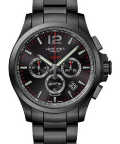 Đồng Hồ Longines L3.727.2.56.6 - Conquest V.H.P. 44 mm - Black PVD - BraceletĐồng Hồ Longines L3.727.2.56.6 - Conquest V.H.P. 44 mm - Black PVD - Bracelet