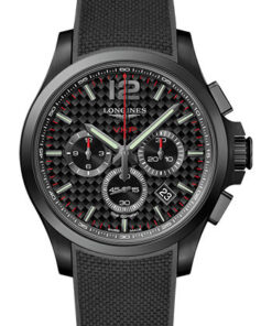 Đồng Hồ Longines L3.727.2.66.9 - Conquest V.H.P. 44 mm - Black PVD - Rubber StrapĐồng Hồ Longines L3.727.2.66.9 - Conquest V.H.P. 44 mm - Black PVD - Rubber Strap