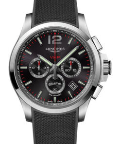 Đồng Hồ Longines L3.727.4.56.9 - Conquest V.H.P. 44 mm - Steel - Rubber StrapĐồng Hồ Longines L3.727.4.56.9 - Conquest V.H.P. 44 mm - Steel - Rubber Strap