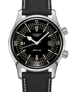 Đồng Hồ Longines L3.774.4.50.0 - Legend Diver Watch 42 mm - Steel - Leather StrapĐồng Hồ Longines L3.774.4.50.0 - Legend Diver Watch 42 mm - Steel - Leather Strap