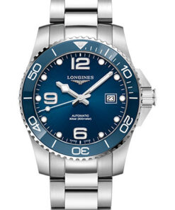Đồng Hồ Longines L3.781.4.96.6 - HydroConquest 41 mm - Automatic - Steel And Ceramic - BraceletĐồng Hồ Longines L3.781.4.96.6 - HydroConquest 41 mm - Automatic - Steel And Ceramic - Bracelet