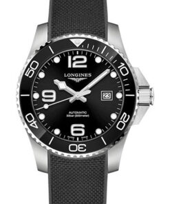 Đồng Hồ Longines L3.782.4.56.9 - HydroConquest 43 mm - Automatic - Steel And Ceramic - Rubber StrapĐồng Hồ Longines L3.782.4.56.9 - HydroConquest 43 mm - Automatic - Steel And Ceramic - Rubber Strap