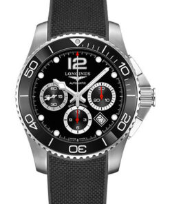 Đồng Hồ Longines L3.883.4.56.9 - HydroConquest 43 mm - Automatic - Steel And Ceramic - Rubber StrapĐồng Hồ Longines L3.883.4.56.9 - HydroConquest 43 mm - Automatic - Steel And Ceramic - Rubber Strap