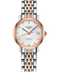 Đồng Hồ Longines L4.309.5.87.7 - Elegant Collection 25.5 mm - Steel And Pink Gold Cap 200 - BraceletĐồng Hồ Longines L4.309.5.87.7 - Elegant Collection 25.5 mm - Steel And Pink Gold Cap 200 - Bracelet