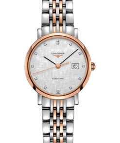 Đồng Hồ Longines L4.310.5.77.7 - Elegant Collection 29 mm - Steel And Pink Gold Cap 200 - BraceletĐồng Hồ Longines L4.310.5.77.7 - Elegant Collection 29 mm - Steel And Pink Gold Cap 200 - Bracelet