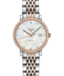 Đồng Hồ Longines L4.310.5.88.7 - Elegant Collection 29 mm - Steel And Pink Gold With Diamonds - BraceletĐồng Hồ Longines L4.310.5.88.7 - Elegant Collection 29 mm - Steel And Pink Gold With Diamonds - Bracelet
