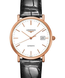 Đồng Hồ Longines L4.787.8.12.0 - Elegant Collection 37 mm - Pink Gold - Alligator StrapĐồng Hồ Longines L4.787.8.12.0 - Elegant Collection 37 mm - Pink Gold - Alligator Strap