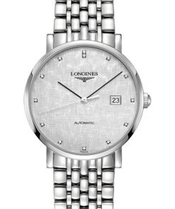 Đồng Hồ Longines L4.910.4.77.6 - Elegant Collection 39 mm - Steel - BraceletĐồng Hồ Longines L4.910.4.77.6 - Elegant Collection 39 mm - Steel - Bracelet