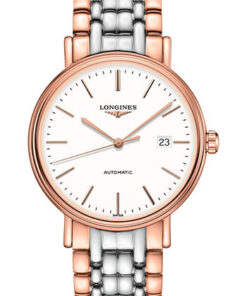 Đồng Hồ Longines L4.922.1.12.7 - Présence 40 mm - Automatic - Steel And Red PVD - BraceletĐồng Hồ Longines L4.922.1.12.7 - Présence 40 mm - Automatic - Steel And Red PVD - Bracelet