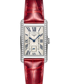 Đồng Hồ Longines L5.512.0.71.5 - DolceVita 23.30 X 37 mm - Quartz - Steel With Diamonds - Alligator StrapĐồng Hồ Longines L5.512.0.71.5 - DolceVita 23.30 X 37 mm - Quartz - Steel With Diamonds - Alligator Strap