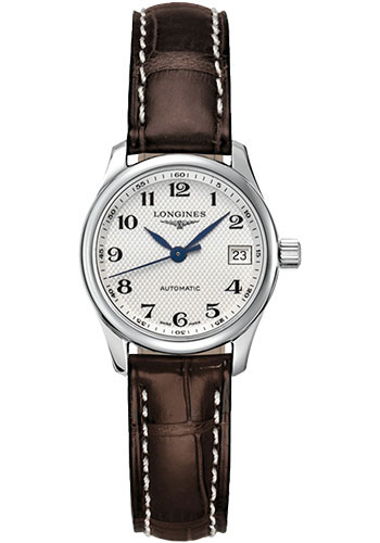 Đồng Hồ Longines L2.128.4.78.3 - Master Collection 25.5 mm - Steel - Alligator Strap 3 Đồng Hồ Longines L2.128.4.78.3 - Master Collection 25.5 mm - Steel - Alligator Strap