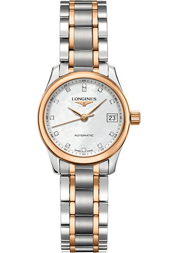 Đồng Hồ Longines L2.128.5.89.7 - Master Collection 25.5 mm - Steel And Pink Gold - Bracelet 3 Đồng Hồ Longines L2.128.5.89.7 - Master Collection 25.5 mm - Steel And Pink Gold - Bracelet