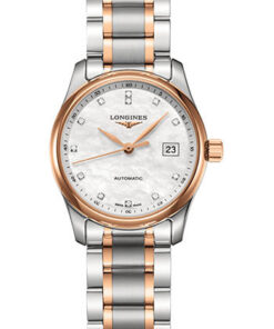 Đồng Hồ Longines L2.257.5.89.7 - Master Collection 29 mm - Steel And Pink Gold Cap 200 - BraceletĐồng Hồ Longines L2.257.5.89.7 - Master Collection 29 mm - Steel And Pink Gold Cap 200 - Bracelet