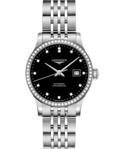 Đồng Hồ Longines L2.321.0.57.6 - Record collection 30 mm - Steel With Diamonds - BraceletĐồng Hồ Longines L2.321.0.57.6 - Record collection 30 mm - Steel With Diamonds - Bracelet
