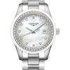 Đồng Hồ Longines L2.387.0.87.6 - Conquest Classic 36 mm - Steel And Ceramic With Diamonds 2 l2 387 0 87 6