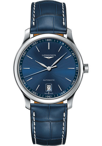 Đồng Hồ Longines L2.628.4.92.0 - Master Collection 38.5 mm - Steel - Alligator Strap 3 Đồng Hồ Longines L2.628.4.92.0 - Master Collection 38.5 mm - Steel - Alligator Strap