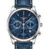 Đồng Hồ Longines L2.759.4.92.0 - Master Collection 42 mm - Chronograph - Steel - Alligator Strap 1 l2 759 4 92 0