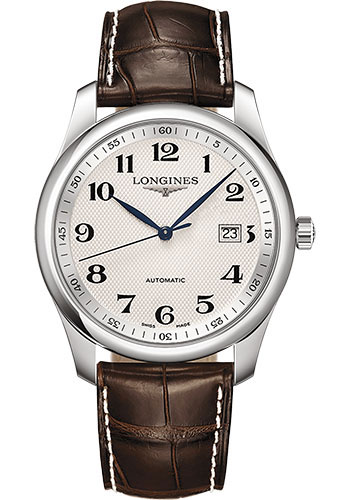 Đồng Hồ Longines L2.793.4.78.3 - Master Collection 40 mm - Steel - Alligator Strap 3 Đồng Hồ Longines L2.793.4.78.3 - Master Collection 40 mm - Steel - Alligator Strap