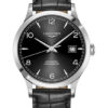 Đồng Hồ Longines L2.821.4.56.2 - Record collection 40 mm - Steel - Alligator Strap 2 l2 821 4 56 2