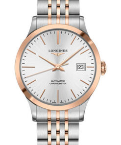 Đồng Hồ Longines L2.821.5.72.7 - Record collection 40 mm - Steel And Pink Gold Cap 200 - BraceletĐồng Hồ Longines L2.821.5.72.7 - Record collection 40 mm - Steel And Pink Gold Cap 200 - Bracelet