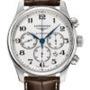 Đồng Hồ Longines L2.859.4.78.3 - Master Collection 44 mm - Chronograph - Steel - Alligator Strap 1 l2 859 4 78 3