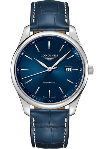 Đồng Hồ Longines L2.893.4.92.0 - Master Collection 42 mm - Steel - Alligator Strap 3 Đồng Hồ Longines L2.893.4.92.0 - Master Collection 42 mm - Steel - Alligator Strap