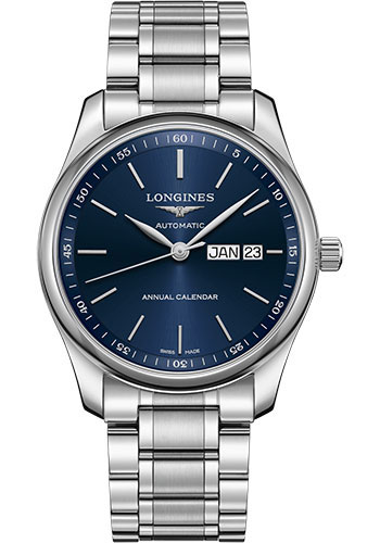 Đồng Hồ Longines L2.910.4.92.6 - Master Collection 40 mm - Annual Calendar - Steel - Bracelet 3 Đồng Hồ Longines L2.910.4.92.6 - Master Collection 40 mm - Annual Calendar - Steel - Bracelet