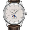 Đồng Hồ Longines L2.919.4.77.3 - Master Collection 42 mm - Moon Phase - Steel - Alligator Strap 1 l2 919 4 77 3