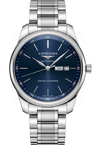 Đồng Hồ Longines L2.920.4.92.6 - Master Collection 42 mm - Annual Calendar - Steel - Bracelet 3 Đồng Hồ Longines L2.920.4.92.6 - Master Collection 42 mm - Annual Calendar - Steel - Bracelet