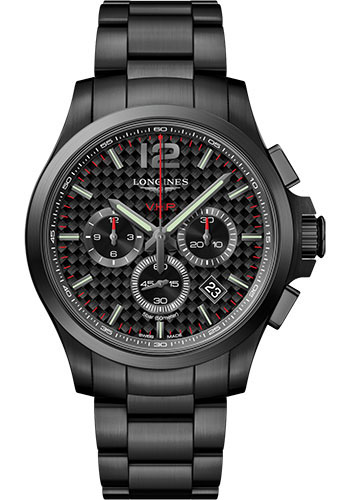 Đồng Hồ Longines L3.727.2.66.6 - Conquest V.H.P. 44 mm - Black PVD - Bracelet 3 Đồng Hồ Longines L3.727.2.66.6 - Conquest V.H.P. 44 mm - Black PVD - Bracelet