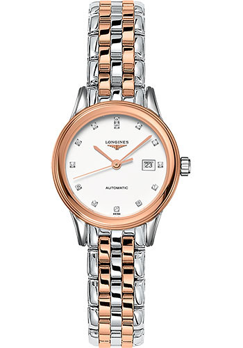 Đồng Hồ Longines L4.374.3.99.7 - Flagship 30 mm - Steel And Red PVD - Bracelet 3 Đồng Hồ Longines L4.374.3.99.7 - Flagship 30 mm - Steel And Red PVD - Bracelet