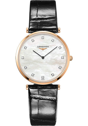 Đồng Hồ Longines L4.709.1.88.2 - La Grande Classique de Longines 33 mm - Quartz - Red PVD - Alligator Strap 3 Đồng Hồ Longines L4.709.1.88.2 - La Grande Classique de Longines 33 mm - Quartz - Red PVD - Alligator Strap