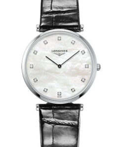 Đồng Hồ Longines L4.709.4.88.2 - La Grande Classique de Longines 33 mm - Quartz - Steel - Alligator StrapĐồng Hồ Longines L4.709.4.88.2 - La Grande Classique de Longines 33 mm - Quartz - Steel - Alligator Strap