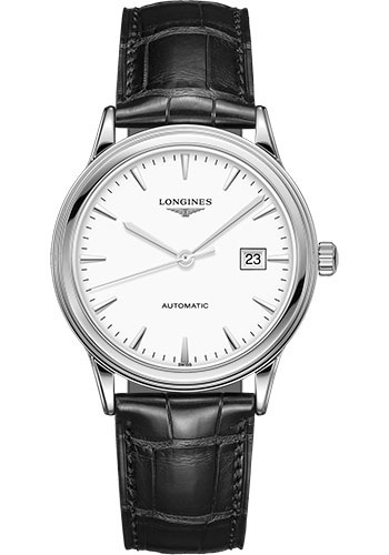 Đồng Hồ Longines L4.984.4.12.2 - Flagship 40 mm - Steel - Alligator Strap 3 Đồng Hồ Longines L4.984.4.12.2 - Flagship 40 mm - Steel - Alligator Strap