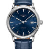 Đồng Hồ Longines L4.984.4.92.2 - Flagship 40 mm - Steel - Alligator Strap 1 l4 984 4 92 2