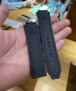Dây đồng hồ Hublot cao su bọc da