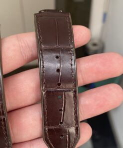 Dây đồng hồ Hublot Aligator Nam Mỹ (Cá sấu Nam Mỹ), khâu tay, có logo thương hiệu