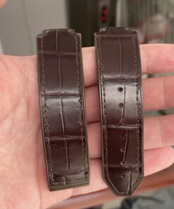 Dây đồng hồ Hublot Aligator Nam Mỹ (Cá sấu Nam Mỹ), khâu tay, có logo thương hiệuDây đồng hồ Hublot Aligator Nam Mỹ (Cá sấu Nam Mỹ), khâu tay, có logo thương hiệu
