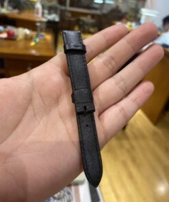 Dây đồng hồ da bò thật cao cấp - màu đen - size 14 - 15