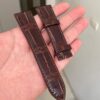 Dây đồng hồ Jaeger-LeCoultre da cá sấu Alligator màu chocolate