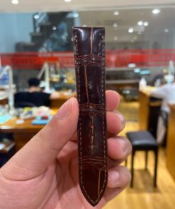 Dây đồng hồ Jaeger-LeCoultre da cá sấu Alligator màu chocolate