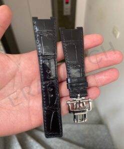 Dây da cá sấu Pháp cho đồng hồ Patek Philippe khâu tay thủ công