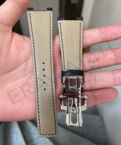 Dây da cá sấu Pháp cho đồng hồ Patek Philippe khâu tay thủ công