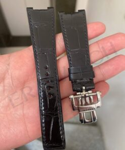 Dây da cá sấu Pháp cho đồng hồ Patek Philippe khâu tay thủ công