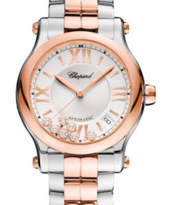 Đồng Hồ Chopard 278559-6002 - Happy Sport Round - 36mm - Steel and Rose GoldĐồng Hồ Chopard 278559-6002 - Happy Sport Round - 36mm - Steel and Rose Gold