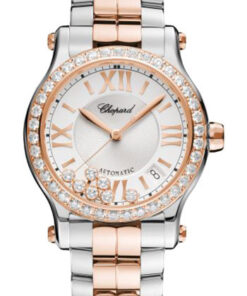 Đồng Hồ Chopard 278559-6004 - Happy Sport Round - 36mm - Steel and Rose GoldĐồng Hồ Chopard 278559-6004 - Happy Sport Round - 36mm - Steel and Rose Gold