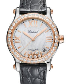 Đồng Hồ Chopard 278559-6006 - Happy Sport Round - 36mm - Steel and Rose GoldĐồng Hồ Chopard 278559-6006 - Happy Sport Round - 36mm - Steel and Rose Gold